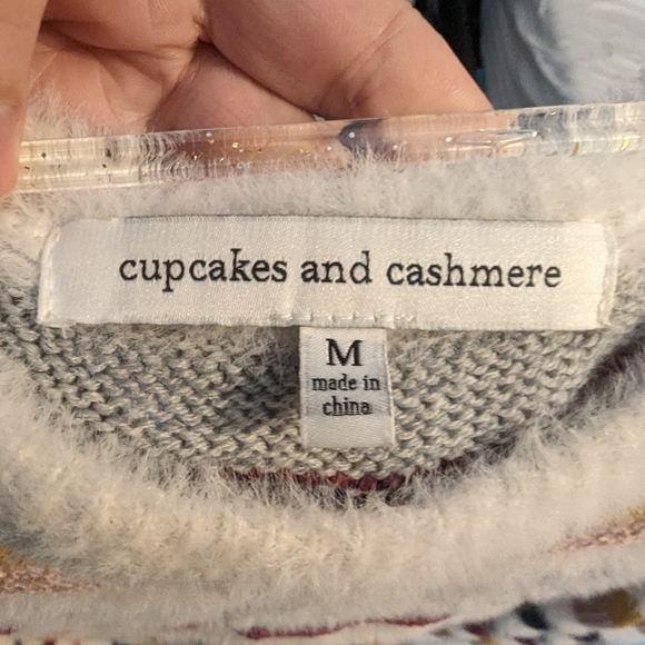 Cupcakes and Cashmere Rach Striped Sweater Sz M - Picture 10 of 12